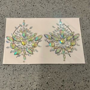 NWT Iridescent Crystal Adhesive Pasties